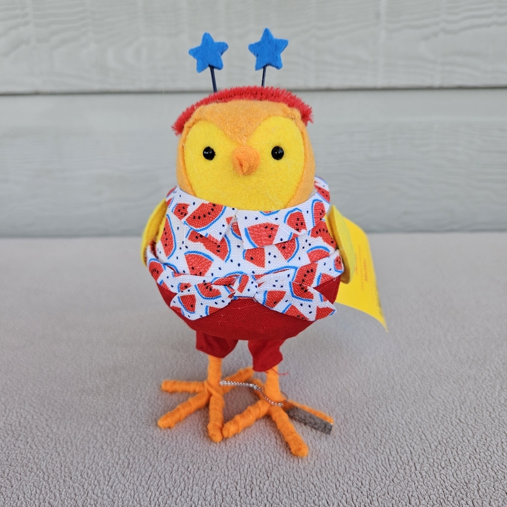 Target Spritz Felt Bird Featherly Friends Summer 2023 Mellie Patriotic Melon - Picture 5 of 8